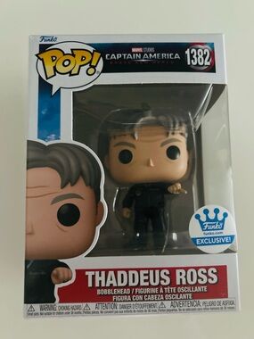 Funko Captain America Thaddeus Ross Figure #1382 with Blue Exclusive Sticker